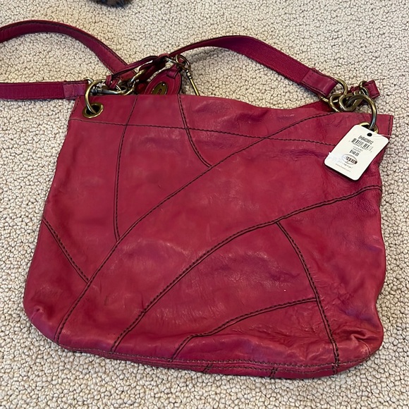 Fossil hobo bag two handles brand new with tags never used - Picture 1 of 5